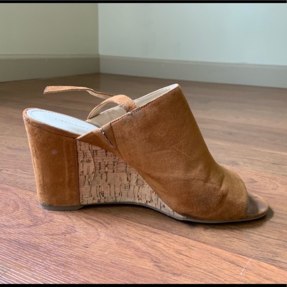 Liz Claiborne Shoes - Liz Claiborne Whitley brown suede wedges size 12